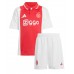 Camisa de Futebol Ajax Brian Brobbey #9 Equipamento Principal Infantil 2024-25 Manga Curta (+ Calças curtas)